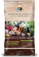 Earth Science Earthworm Castings Premium Plant Fertilizer, 12 Pounds 2.47 per gallon