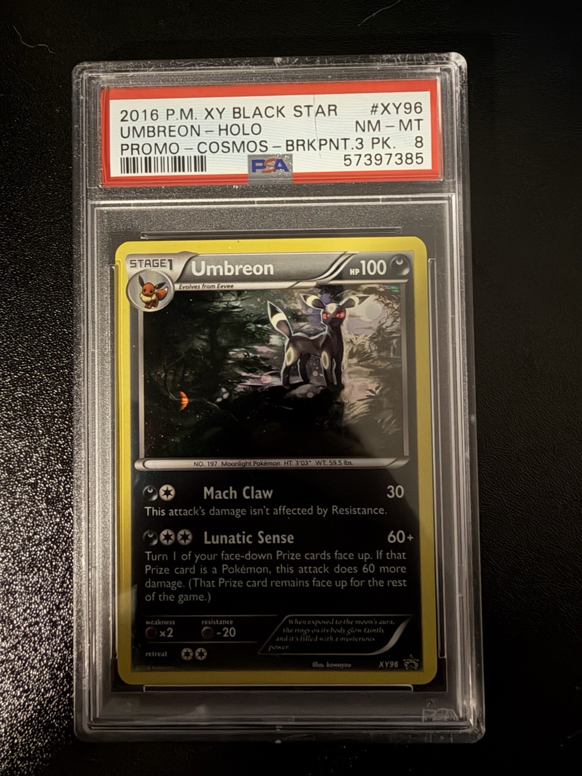 Pokemon Holo Umbreon front