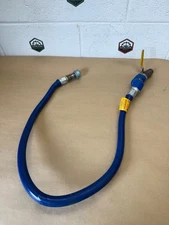 Dormont Blue Hose Gas Connector 1/2” Setup w Swivel, Valve, Snapfast SNC B5302