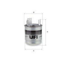 ORIGINAL® Ufi Kraftstofffilter für Renault KOLEOS II KADJAR Nissan QASHQAI II