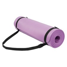 Fitvids 1/2" Thick High Density Exercise Yoga Mat, Carrying Strap Open Box 