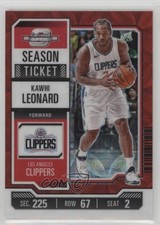 2023 Contenders Optic Season Ticket International Red Prizm Kawhi Leonard 1f8v
