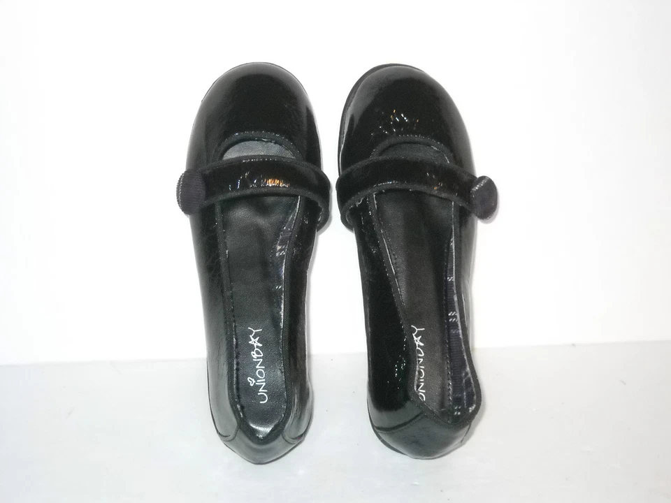 Union Bay "Heartfelt" Patente Mary Jane, Negro, EE. UU. 12,5 Niños Foto 3 de 4