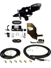 Black Hydro Brake Booster Wilwood Master Cylinder Fits Mopar Dodge A B E Hoses