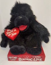 Vintage 1997 Dan Dee Valentine Burning Love Singing Gorilla WORKS