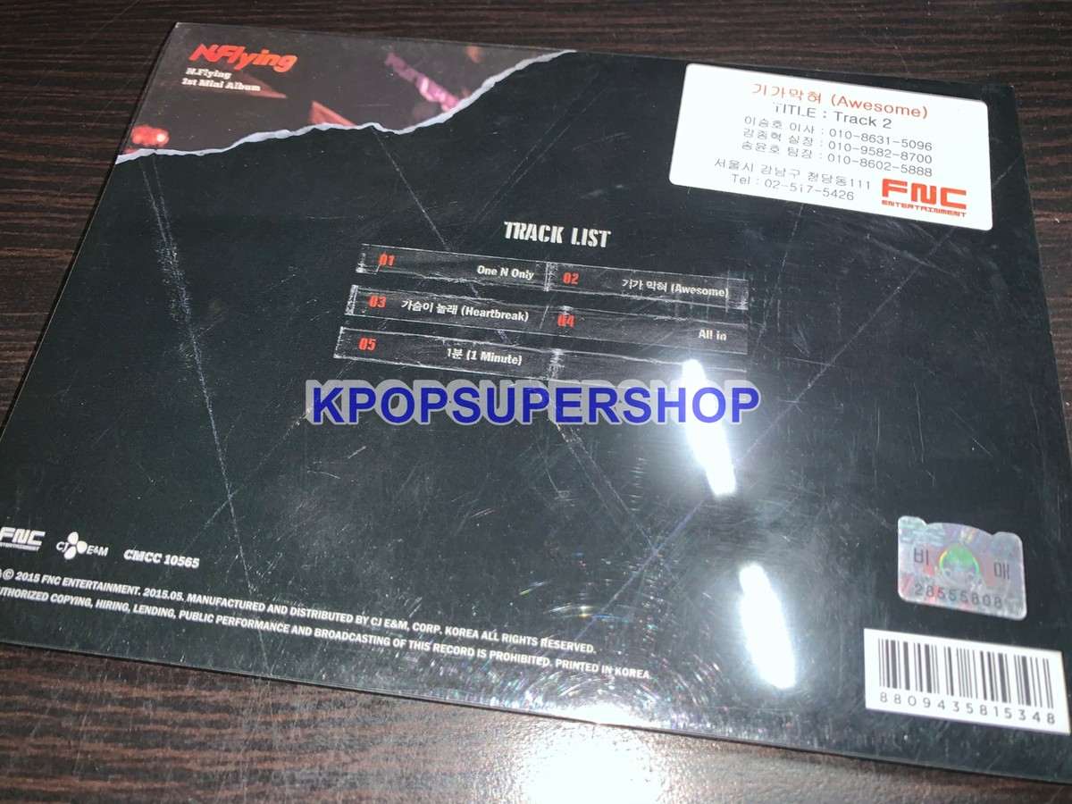 N.Flying 1st Mini Album Awesome CD Great OOP Super Rare Promo