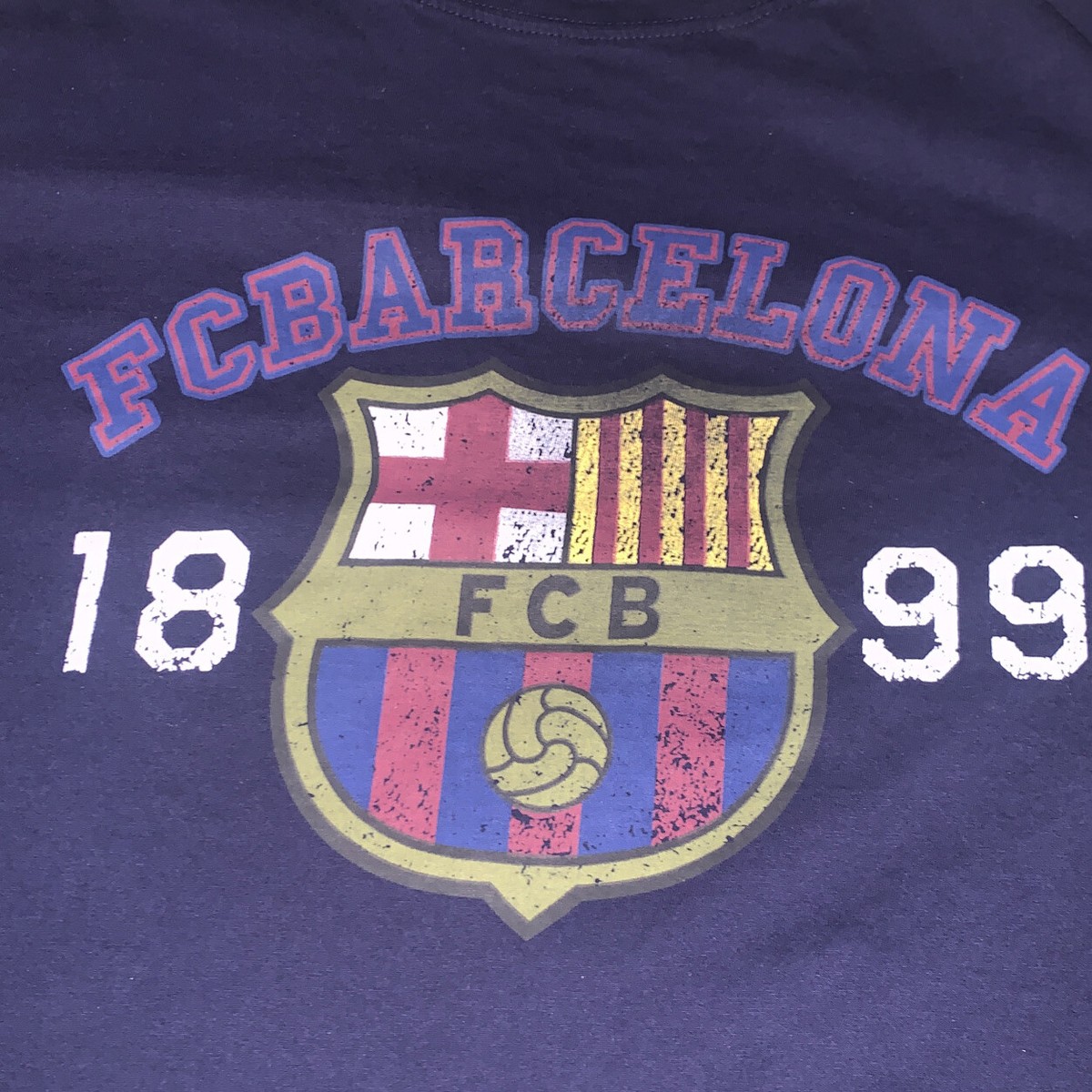 Fc Barcelona Barca 1899 Short Sleeve T shirt Men Sz XL | eBay