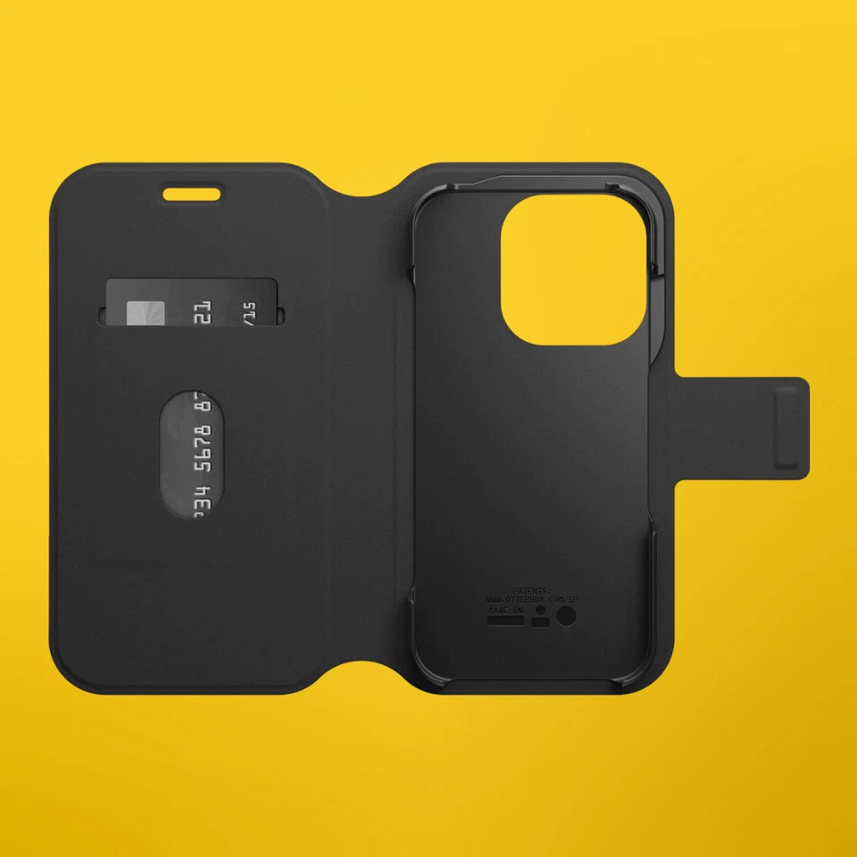 Otterbox Strada Via for iPhone 14 Pro Wallet Case - Black Night - Image 4 of 4