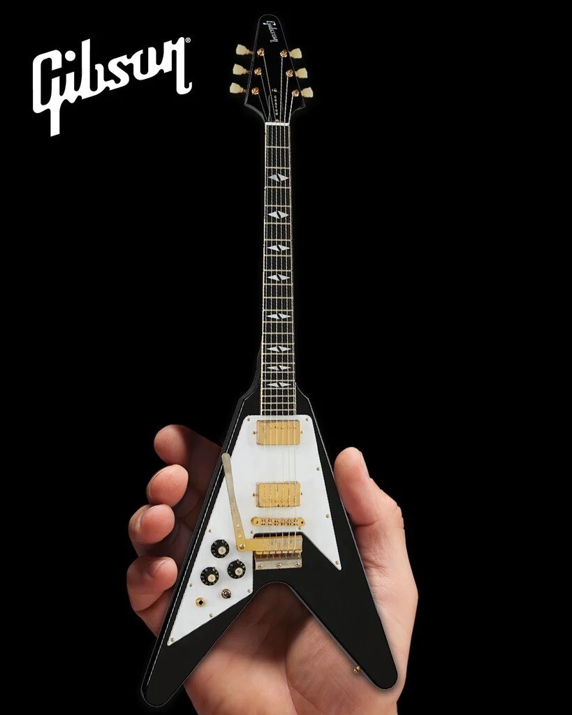 Jimi Hendrix Gibson 1969 Ebony Left-Handed Flying V - Axe