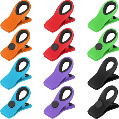 12 Pack Magnetic Chip Clips Bag Clips Food Bag Clips for Food Packages, Kitchen