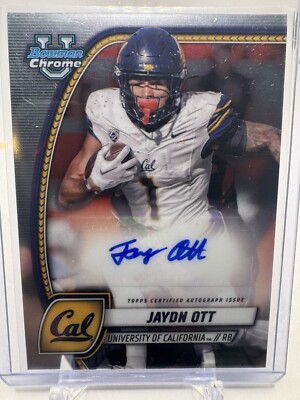 2024 Bowman Chrome U Jaydn Ott Auto #PA-JOT Cal Bears