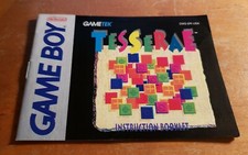 Tesserae - Instruction Booklet - Nintendo Gameboy puzzle video game MANUAL ONLY