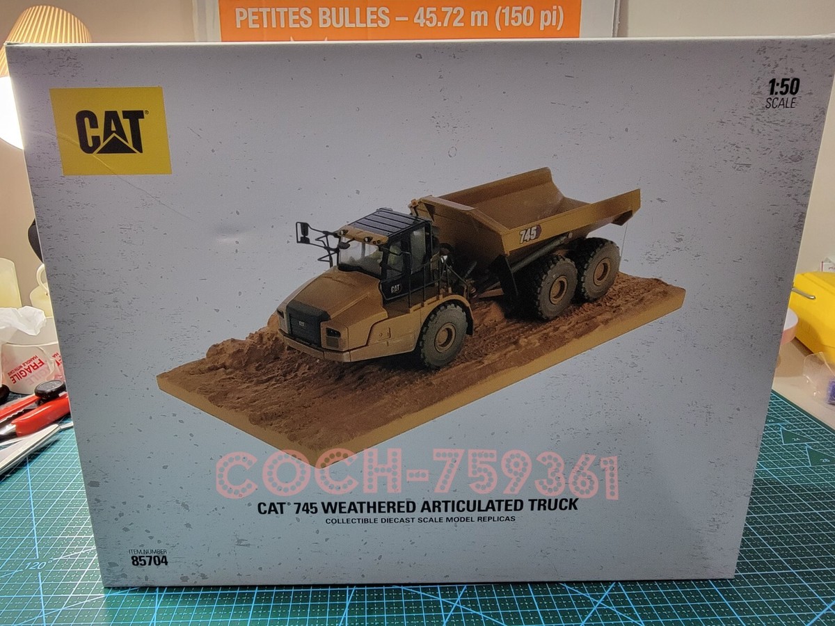 Caterpillar Cat 745 Weathered Articulated Truck 1/50 By Caterpillar Cat 745 Weathered Articulated Truck 1/50 By