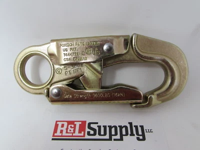 CLIMB RIGHT ARBORIST CLIMBING RIGGING DOUBLE LOCKING STEEL LANYARD SNAP - ANSI