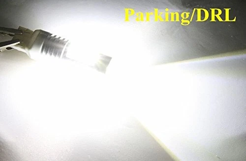 Bombilla de luz de estacionamiento blanca Alla 21-LED 2057NA|Color de interruptor automático de señal de giro amarillo Foto 2 de 4