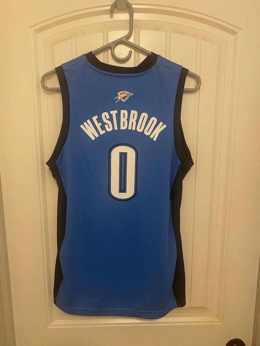 00's RUSSELL SYRACUSEプリント NBA Oklahoma City Thunder Russell Westbrook #0 Jersey Size