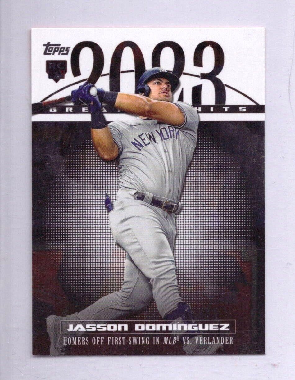 2024 Topps Series 1 #23GH-26 Jasson Dominguez 2023 Greatest Hits  Yankees
