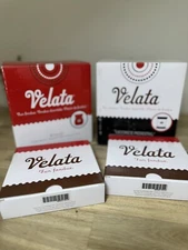 Velata Fondue Pedestals & Lids Lot of 4 NEW Licorice & Rouge