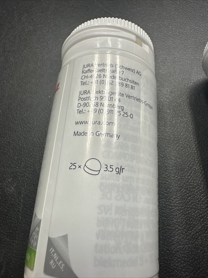 2 X Jura 2Phase Cleaning Tablets for Fully Automatic Coffee Machines