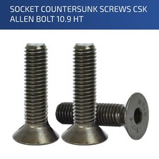 SOCKET COUNTERSUNK SCREWS 10.9 HT CSK HEX ALLEN KEY BOLTS M2 M2.5 M3 M4 M5 M6