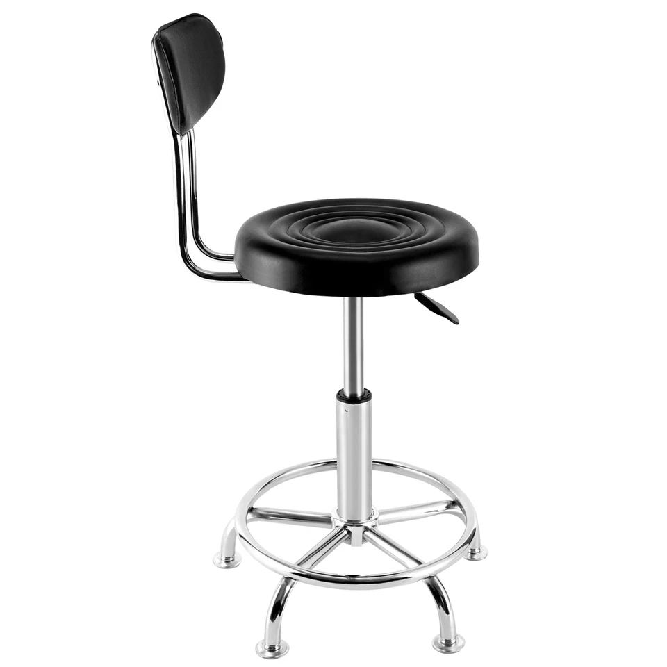 Garage Work Shop Bar Stool Hydraulic Chair with Backrest Height-Adjustable - Image 3 of 4