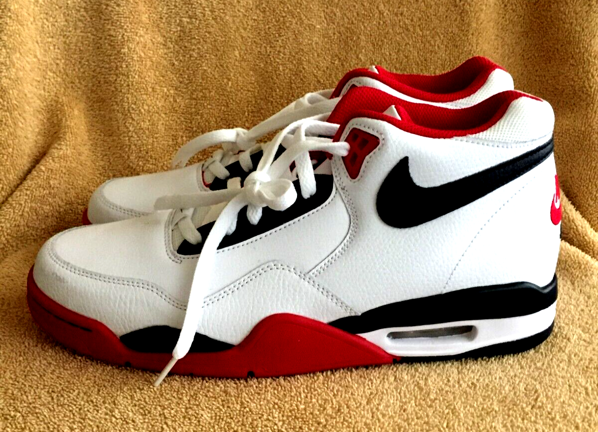 Nike Air Flight シューズ ホワイト/レッド NIKE AIR FLIGHT LEGACY - WHITE/UNIVERSITY RED/BLACK - MENS SIZE