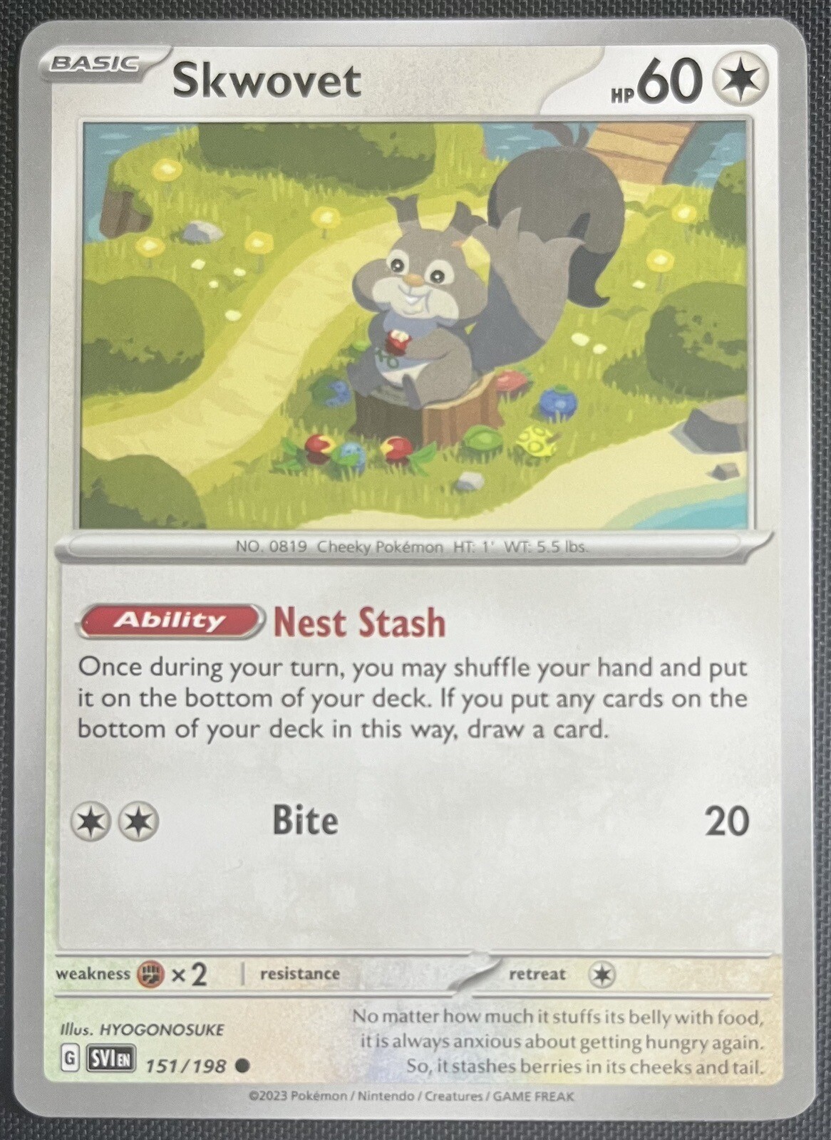 Skwovet 151/198 Pokemon English Scarlet & Violet Base Set SV1en 2023