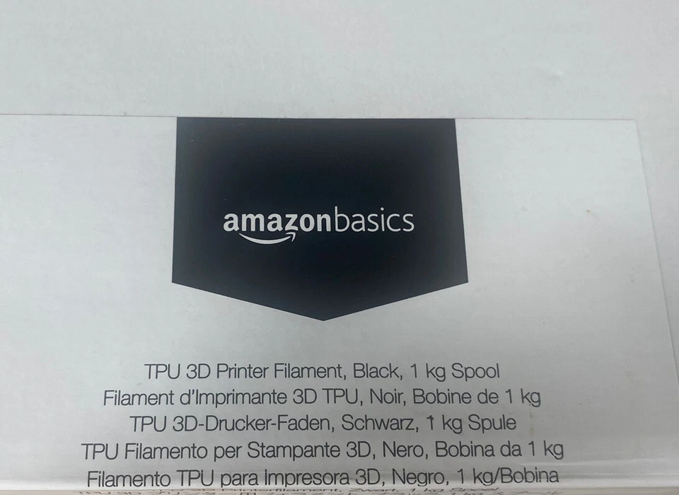 (2) Filamento para impresora 3D TPU AmazonBasics, 1,75 mm, negro, carrete de 1 kg (2,2 lb ea) Foto 4 de 4
