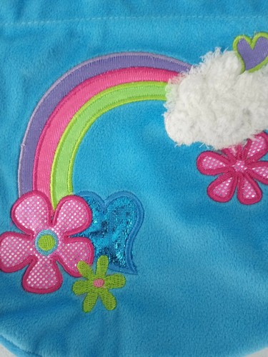 Mary Meyer Switchables Purse Covers Set of 2 Rainbow Cloud & Row of Flowers - Picture 7 of 10