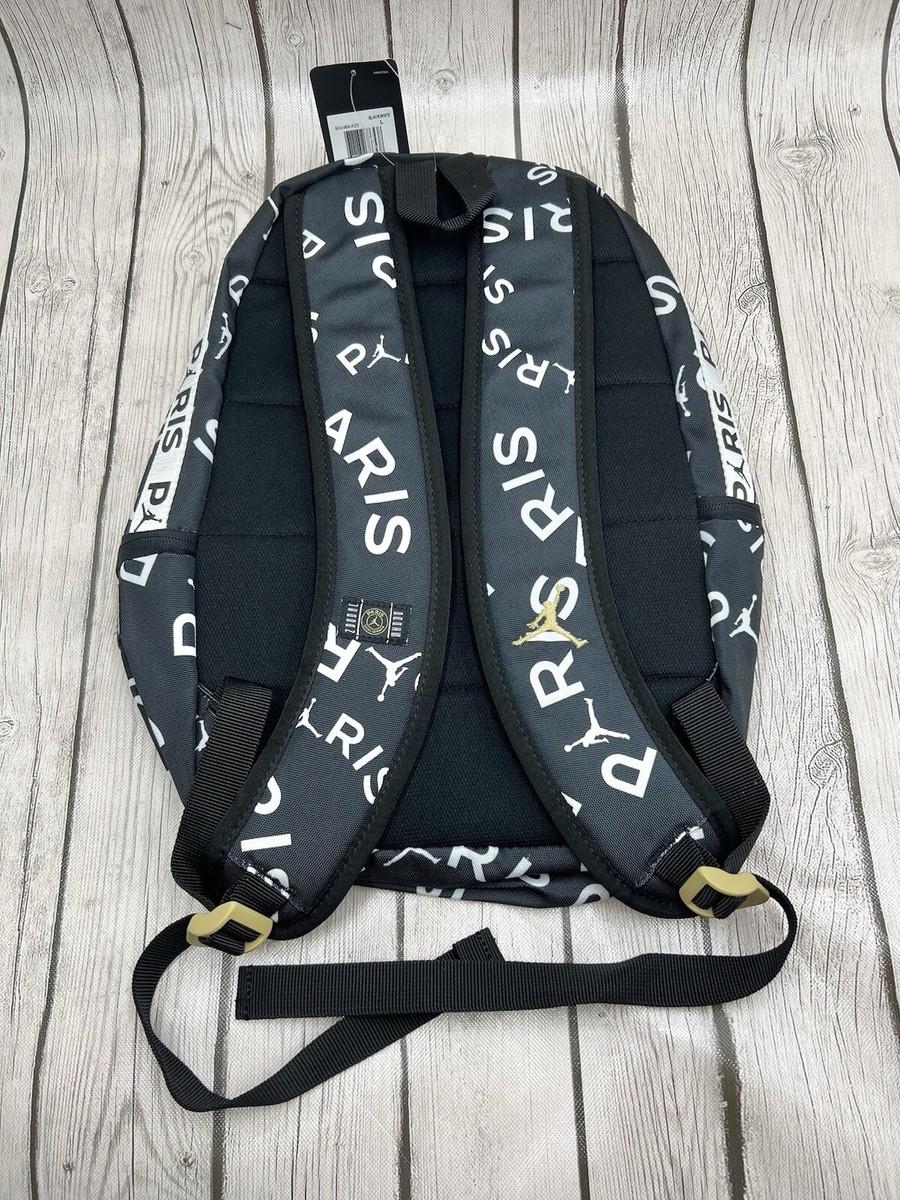 Nike Jordan PSG Backpack 9A0469-K25 Black White Paris Saint