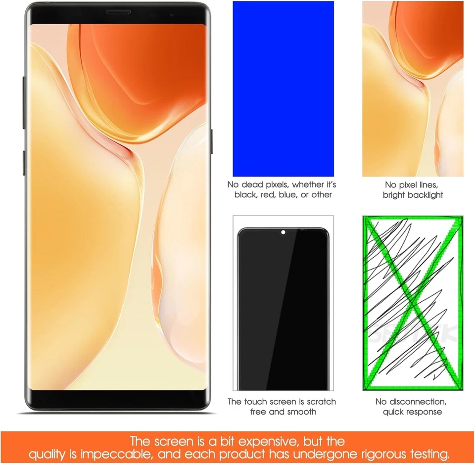 Samsung Galaxy Note 8 SM-N950 IN-CELL LCD Digitizer Screen Display With Frame - Image 4 of 4