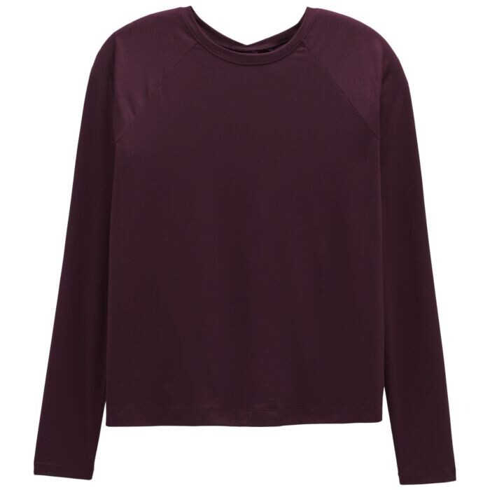 NEW prAna $69 ALPENGLOW LONG SLEEVE TOP IN MULBERRY SZ XL