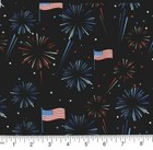 Americana Patriotic - American Flag and Fireworks Quilting & Crafting Fabric