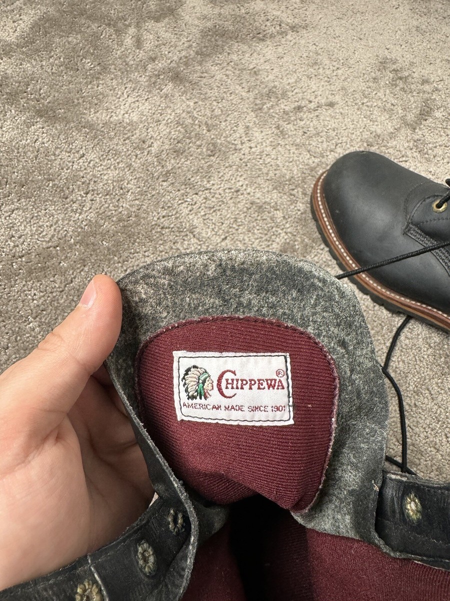 Vintage Chippewa 70-80s Handmade Logger Lineman Kunkidori no  display picture 1