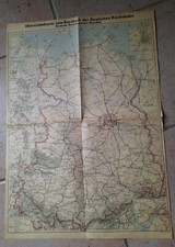 Übersichtskarte zu Kursbuch der Deutschen Reichsbahn Berlin Leipzig Dresden 1975