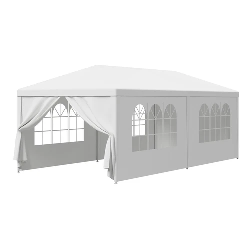 10' x 20' Outdoor Überdachung Party Hochzeit Zelt mit 6 Wänden Pavillon Garten BBQ Zelt - Bild 6 von 14