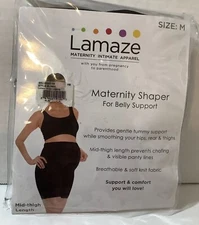 Lamaze Maternity Shaper Intimate Apparel Nylon Black Size Medium Belly Support