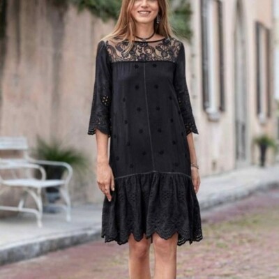 lace dress vintage Vintage 80's Pink Lace Gunne Sax Dress main image 1