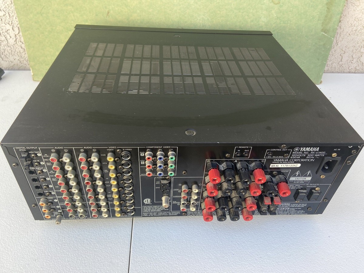 YAMAHA RX-V1400 6.1 CHANNEL 500 WATT NATURAL SOUND AV RECEIVER | eBay