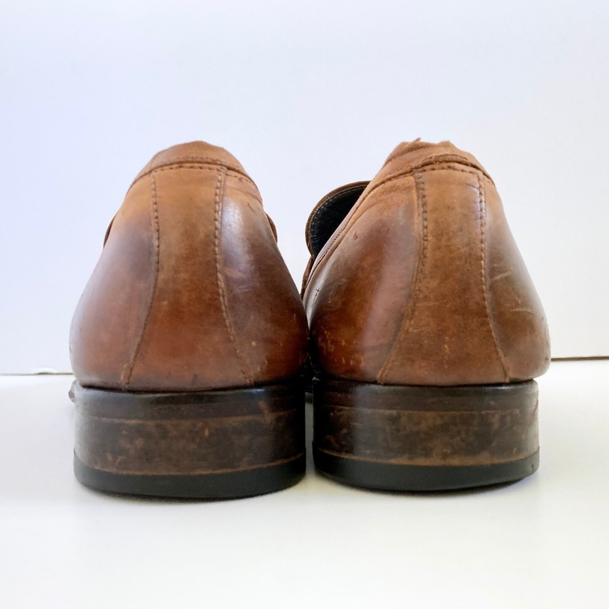 To Boot New York Tesoro Loafers Men\'s Size 11.5 Cognac Brown Italian Leather TO BOOT NEW YORK Tesoro Cognac Brown Loafers Italian Calf  main image 4