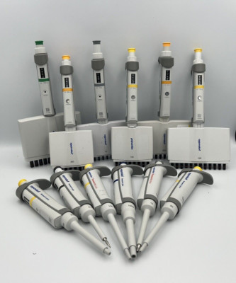 Eppendorf Research Plus single multiple 8 12 channel Pipette,  pipettes set