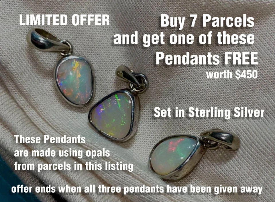Premium Australian Rough Opals that all SPARKLE 150ct Coober Pedy parcel - image 3 of 4