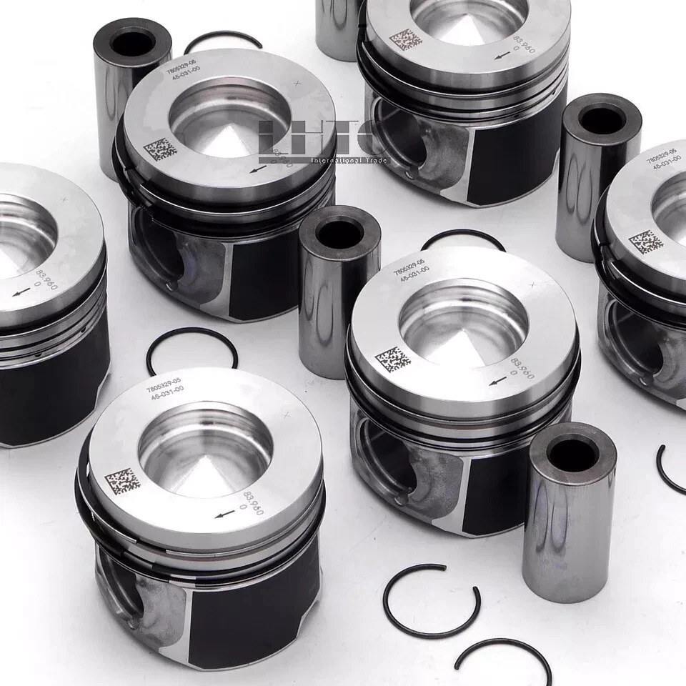 MAHLE 6x Pistons Rings Set for BMW 330d 335d 530d X5 X6 E90 F10 N57 3.0 Diesel - Image 2 of 4