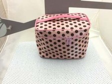 Bai Cai DIE petit vanity pour produit de beauté rose à pois avec miroir 20x13