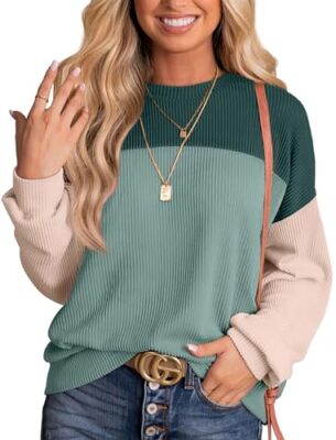 Womens Long Sleeve Tops Casual Shirts For Women Trendy Fall