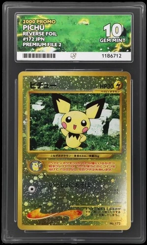 Neo Premium File 2 Pichu No.172 Reverse Holo - ACE 10