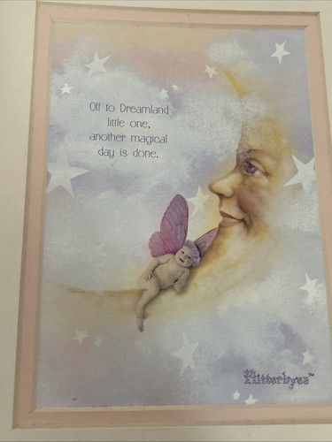 Vintage Flitterbyes Art Print Kathleen Francour fairy baby Dreamland Nursery Art