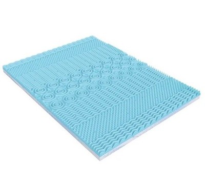 Boyd Sleep 4  Seven-Zone Cooling Gel & Copper Infused Memory Foam Topper Twin