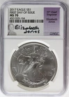 2017 Eagle S$1 NGC MS70 FDOI Elizabeth Jones