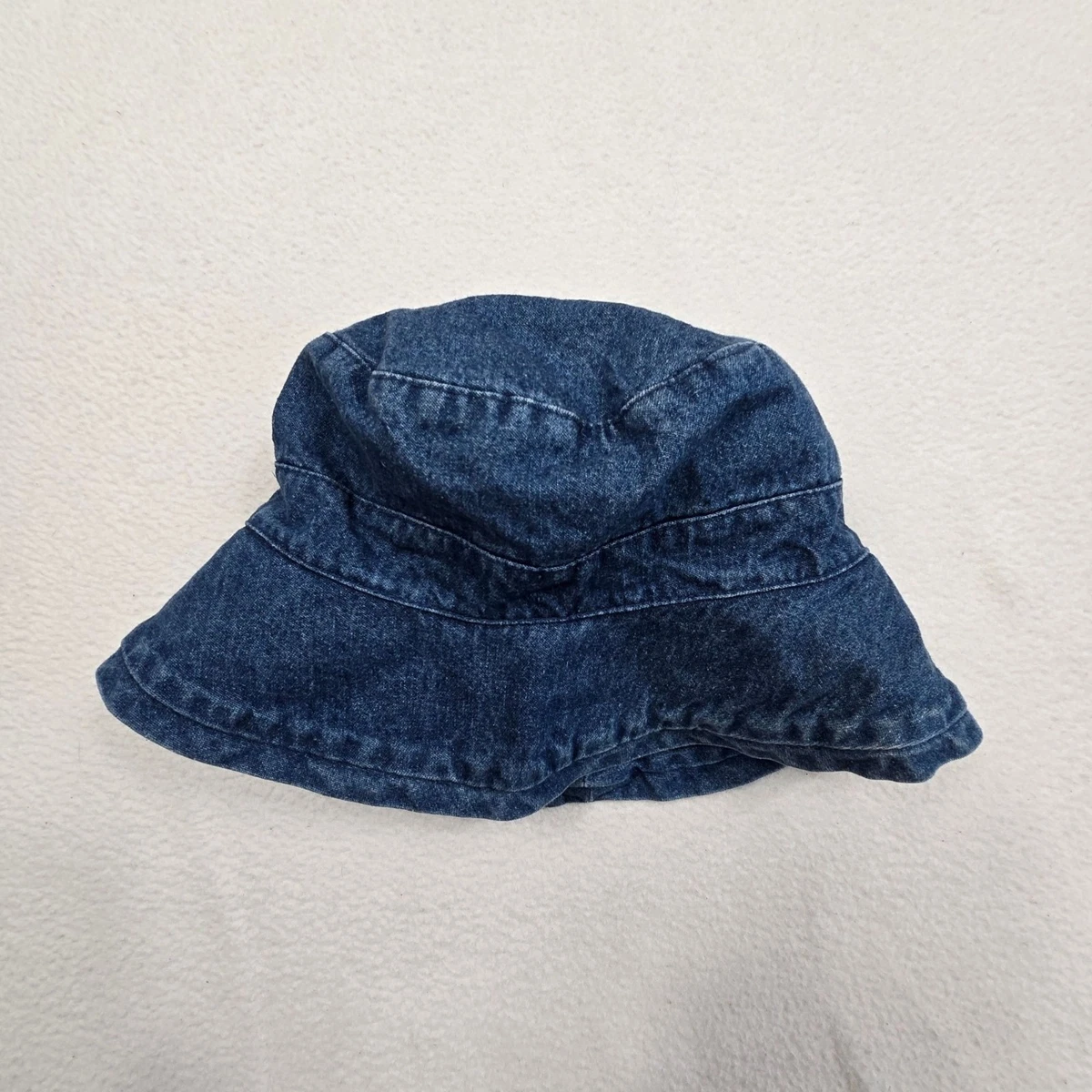 Vtg 90s Y2K Gap S/M Unisex Denim Bucket Hat Blue 100% Cotton  display picture 3
